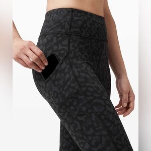 Lululemon Invigorate High-Rise Tight 25" Formation Camo Deep Coal Multi Size 6